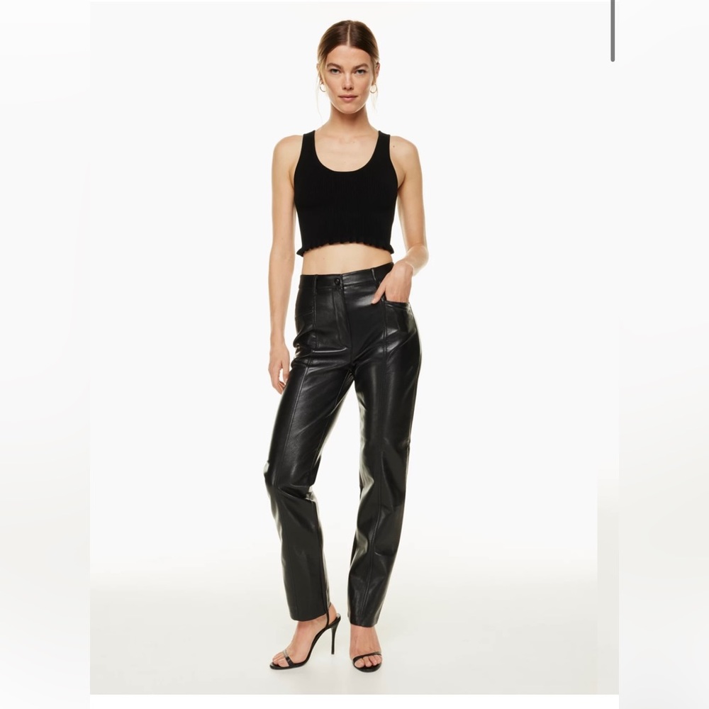 Aritzia Wilfred rebel vegan leather pants